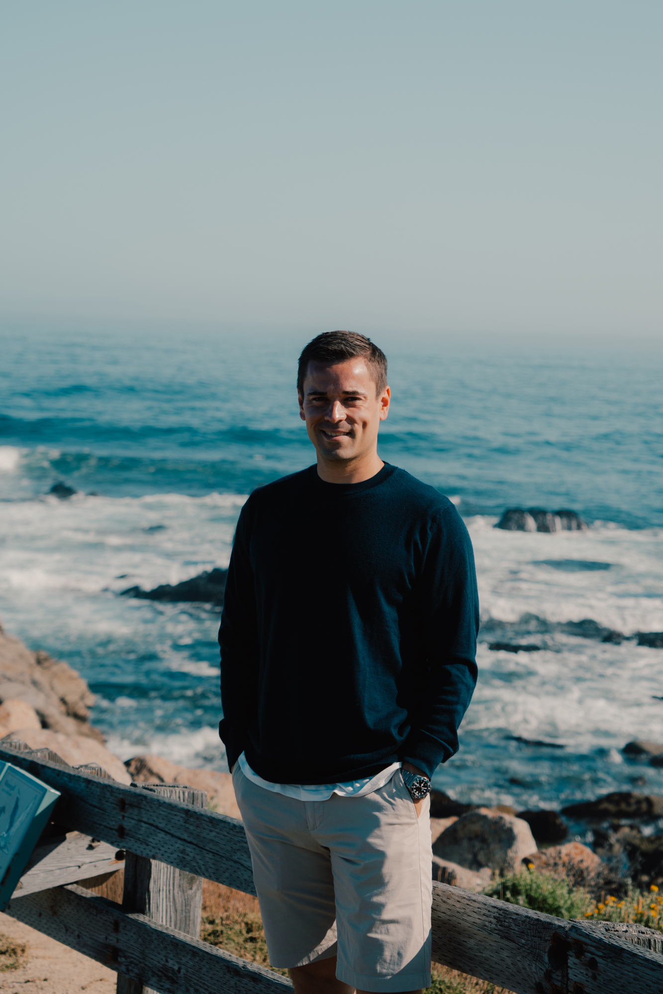 Florian Leonhart on the California coast